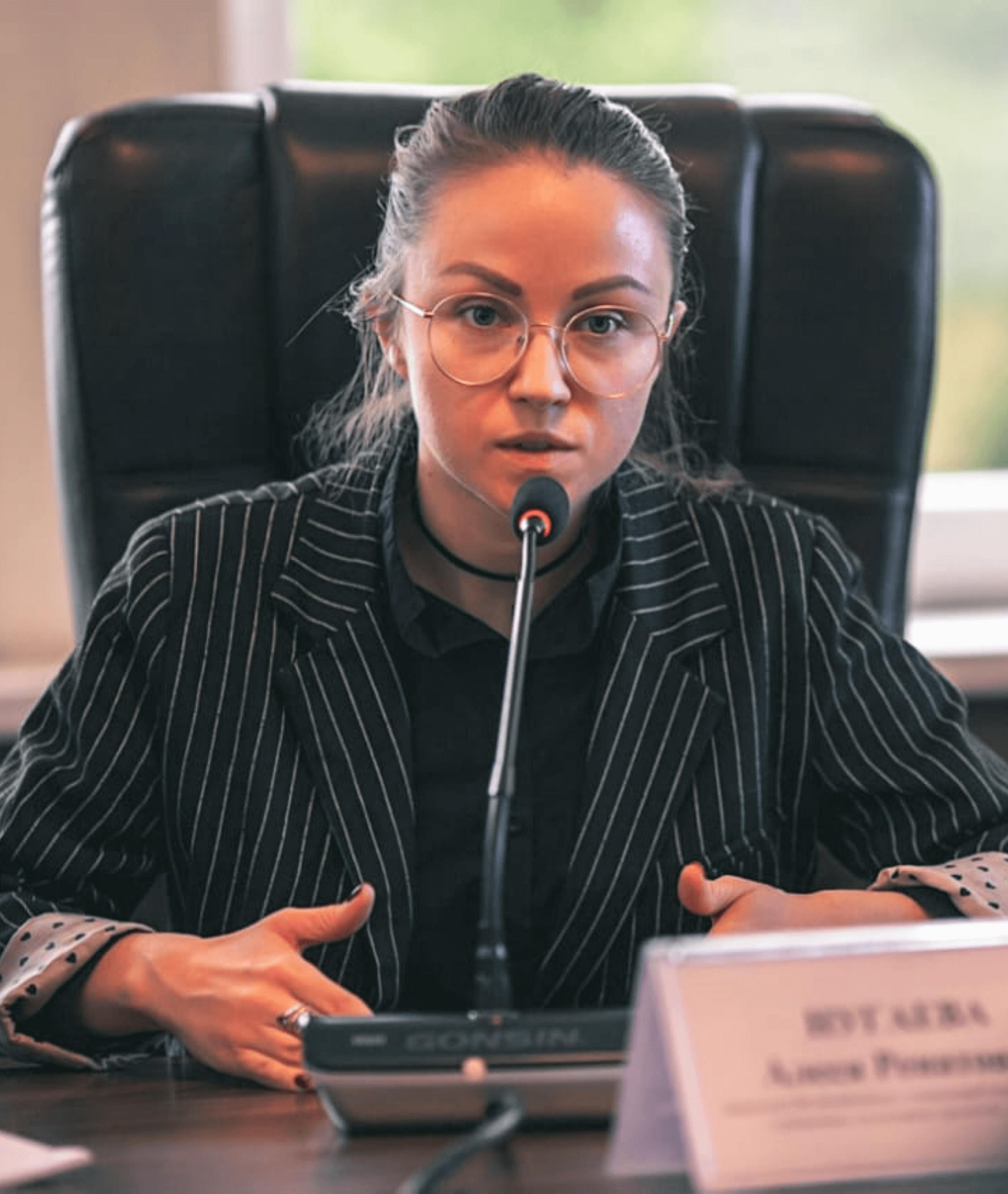 Woman in business suit